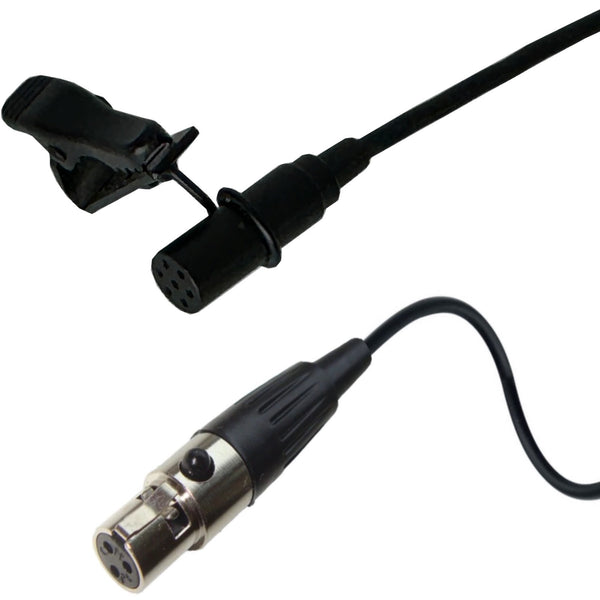 Mini Lavaliere Microphones 3 Pin Mini XLR (TA3F) for AKG Samson Gemini LG Body Pack Radio Transmitters
