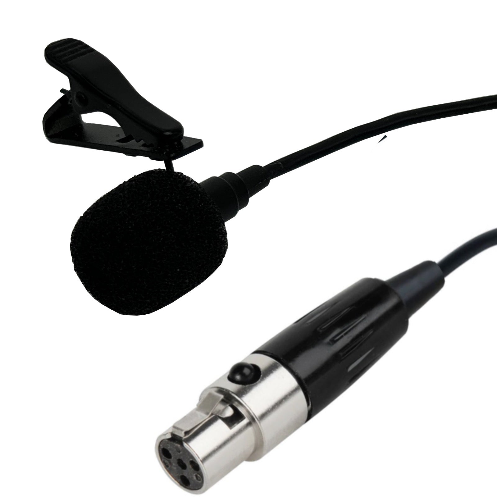 Lavaliere Microphone with 4 Pin Mini XLR Female (TA4F) Connector for Shure Body Pack Transmitters