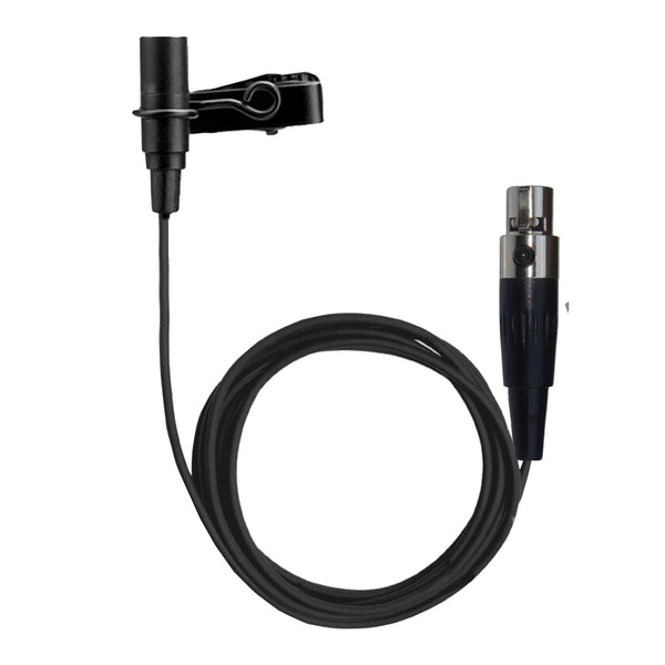 Lavaliere Microphone with 4 Pin Mini XLR Female (TA4F) Connector for Shure Body Pack Transmitters