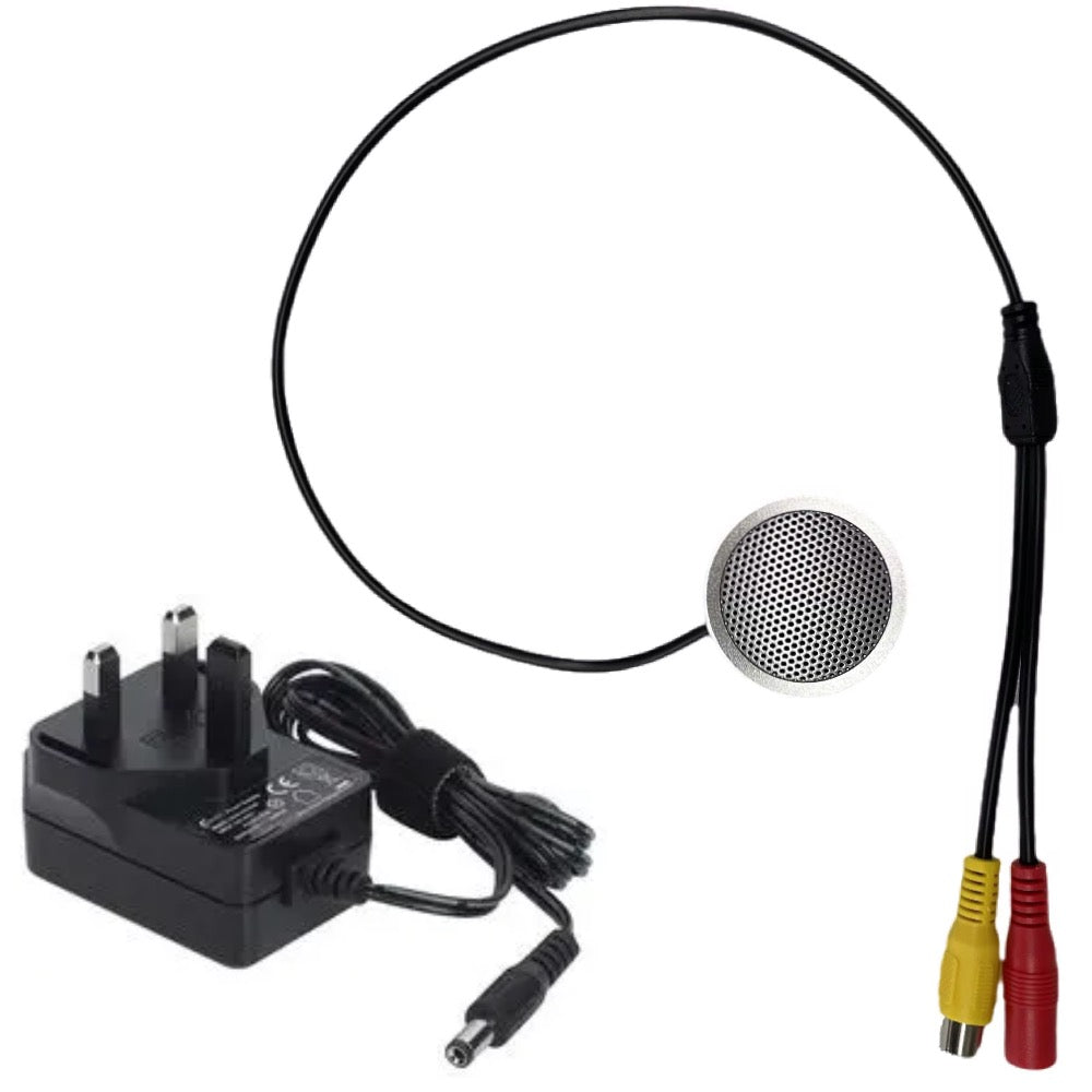 CCTV Audio Microphone Outdoor Noise Reduction Sensitive Pickup Sound Monitor for Security Camera
