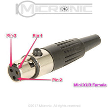 5x TA3F 3 Pin Mini XLR Connector Plug Female Socket For Microphone Audio Power