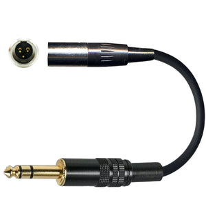 3 Pin Mini XLR TA3F Microphone Adapter to Convert Lavaliere / Ear-hook / Head Worn Mic Body Pack Transmitter