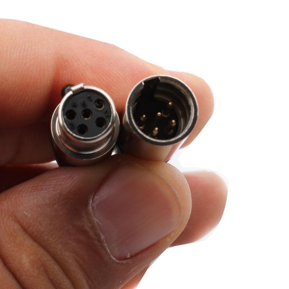 5x TA5M 5 Pin Mini XLR Male Inline Socket Fits TA5F Female Audio Connector Plug