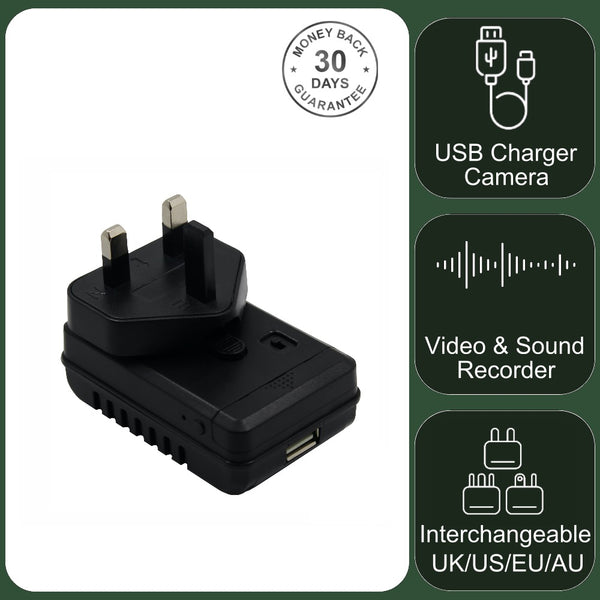 5V USB Charger Camera Full HD 1080p Video Recorder DVR with Sound