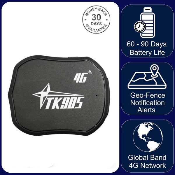 TK905 Global Band GPS Tracker 20 Day Battery GEO Fence Motion Speed Drop Alarm Notification