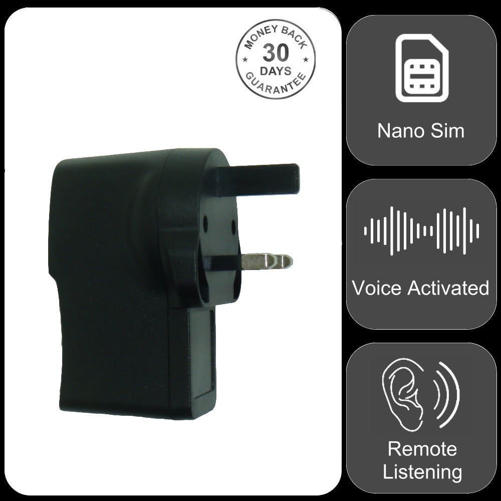 USB Phone Charger Wireless GSM Audio Monitor & Voice Recorder with Sound Activated Call back