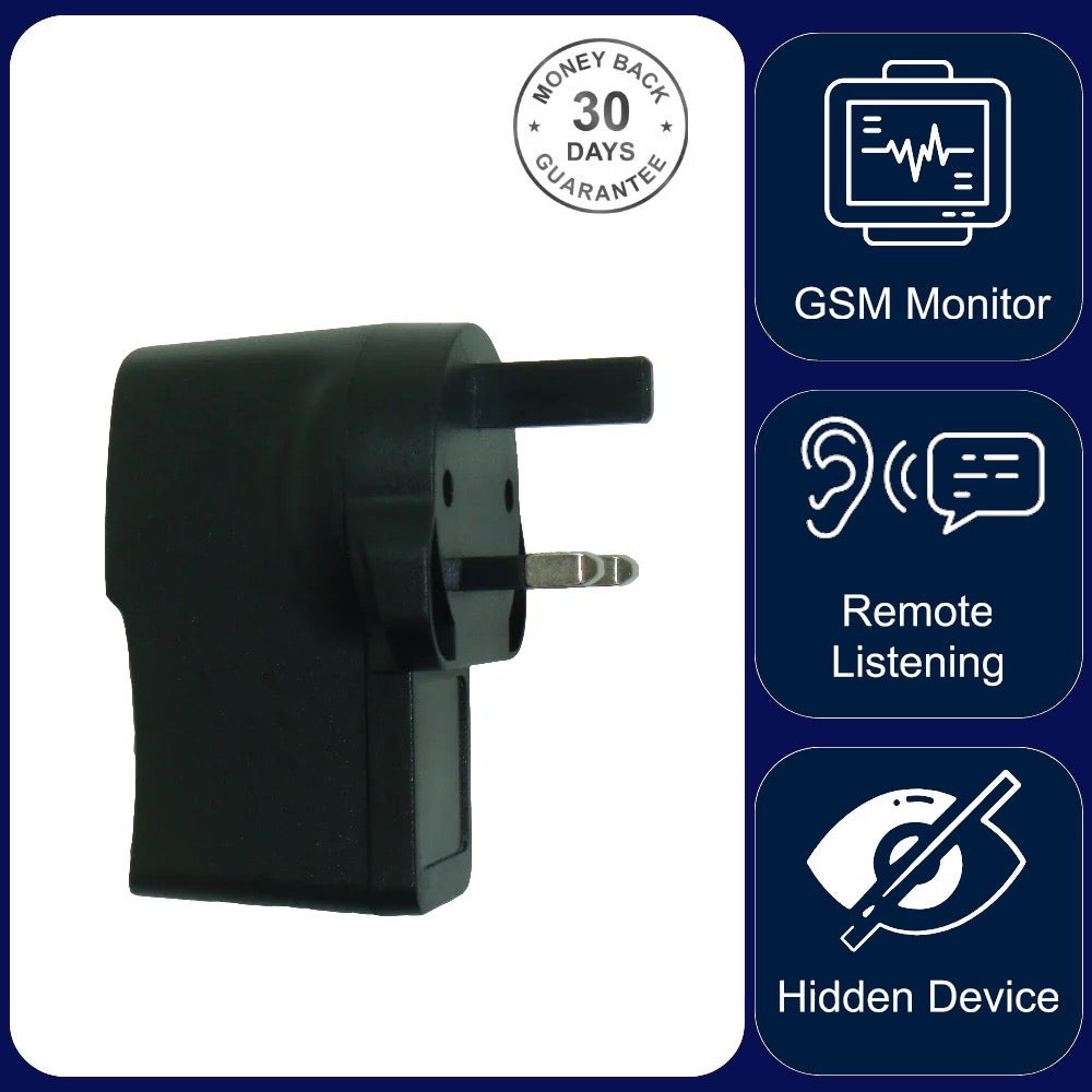 USB Phone Charger Wireless GSM Audio Monitor & Voice Recorder with Sound Activated Call back