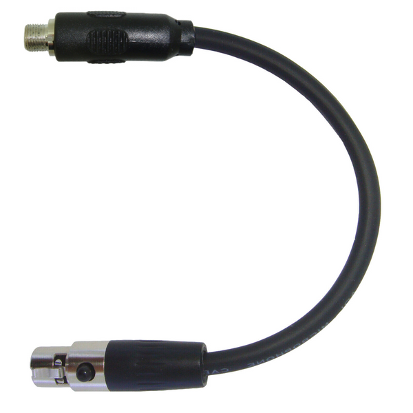Microphone Adapter for 4 Pin Mini XLR (TA4F) Body Pack Transmitters to Convert Lavaliere Ear-Hook Headset Microphones