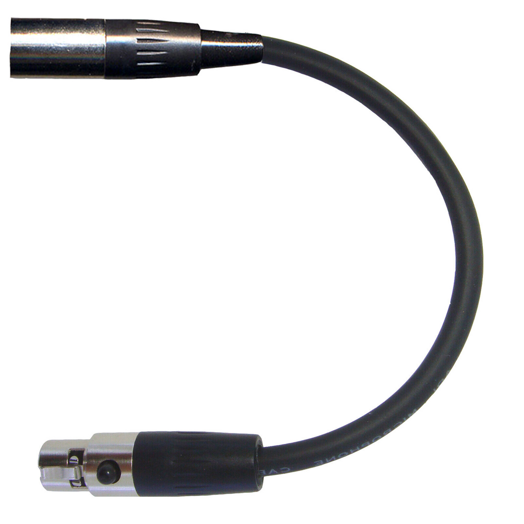 Lavaliere / Ear-hook / Headworn Microphone Adapter for Shure Body Pack Transmitter TA4F 4 Pin Mini XLR