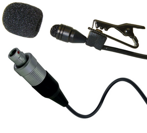 Professional Miniature Lavaliere Microphone Omni-Directional Lapel Mic for Radio Body Pack Transmitters