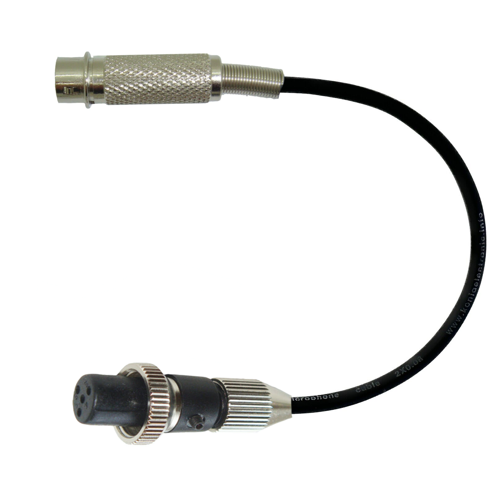 Adapter to Convert Audio Technica Microphone To Different Body Pack Transmitter Connector
