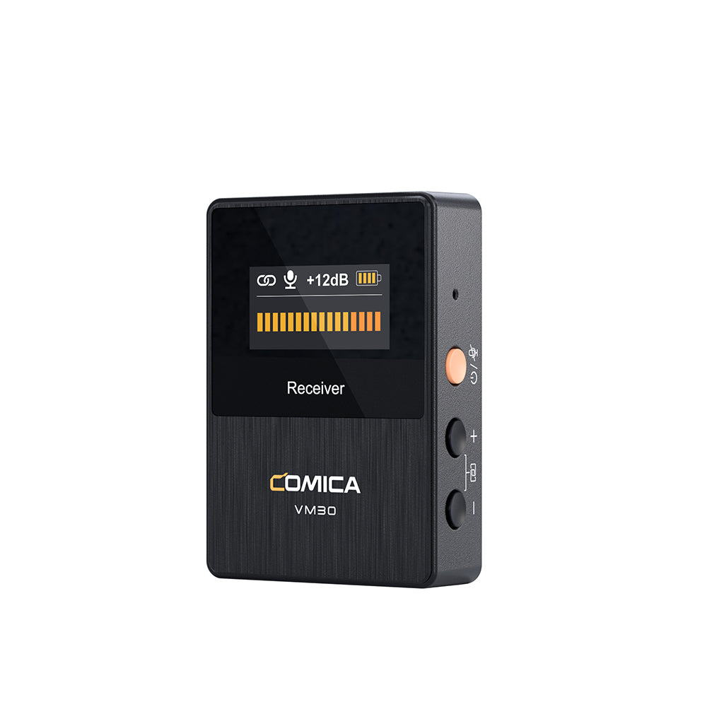 Comica VM30 Shotgun Microphone Super Cardioid Condenser Wireless 100 Metre Range Built In Recorder