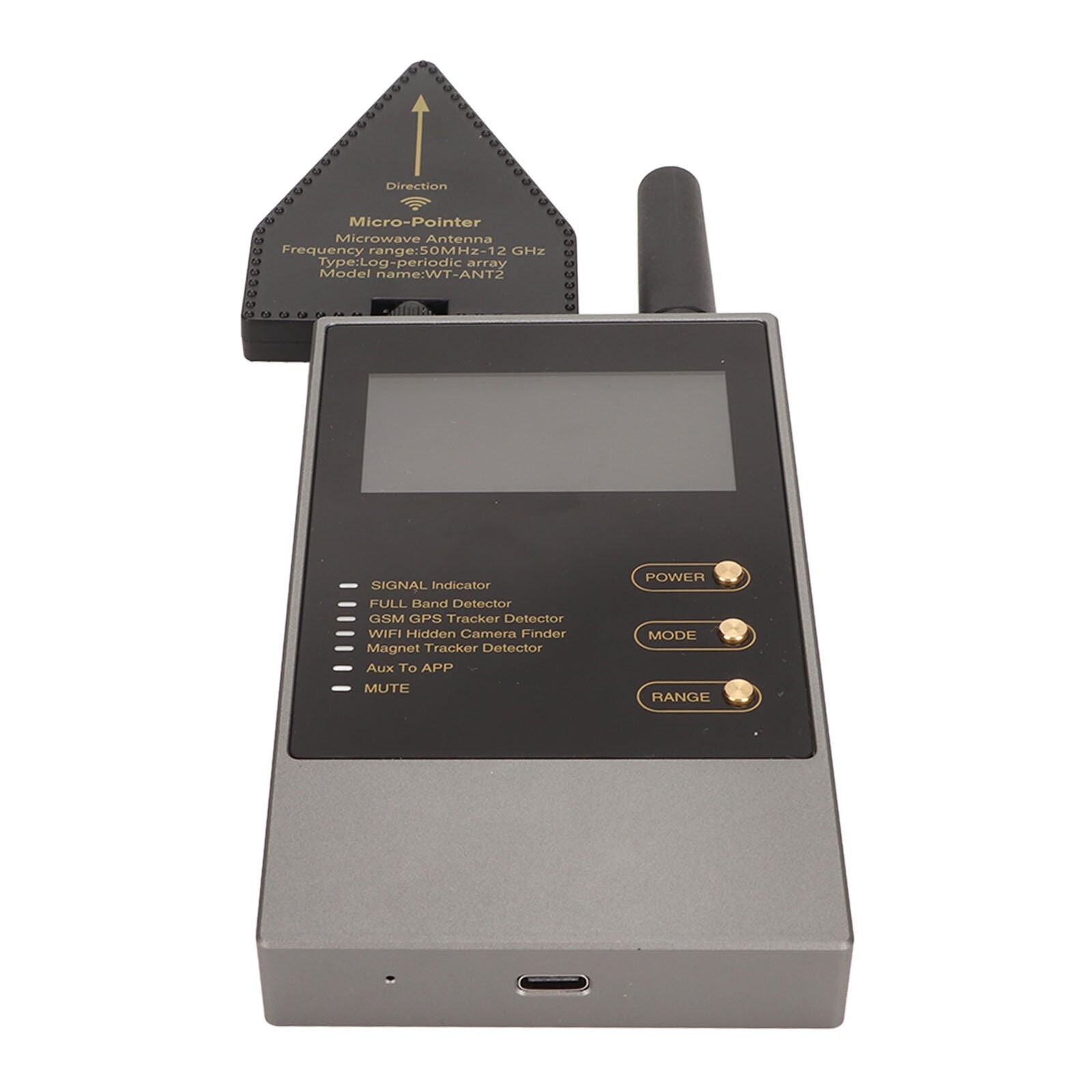 WT10 Anti Bug Sweep Full Band Detector GSM Audio GPS Tracker WIFI Hidden Camera Finder
