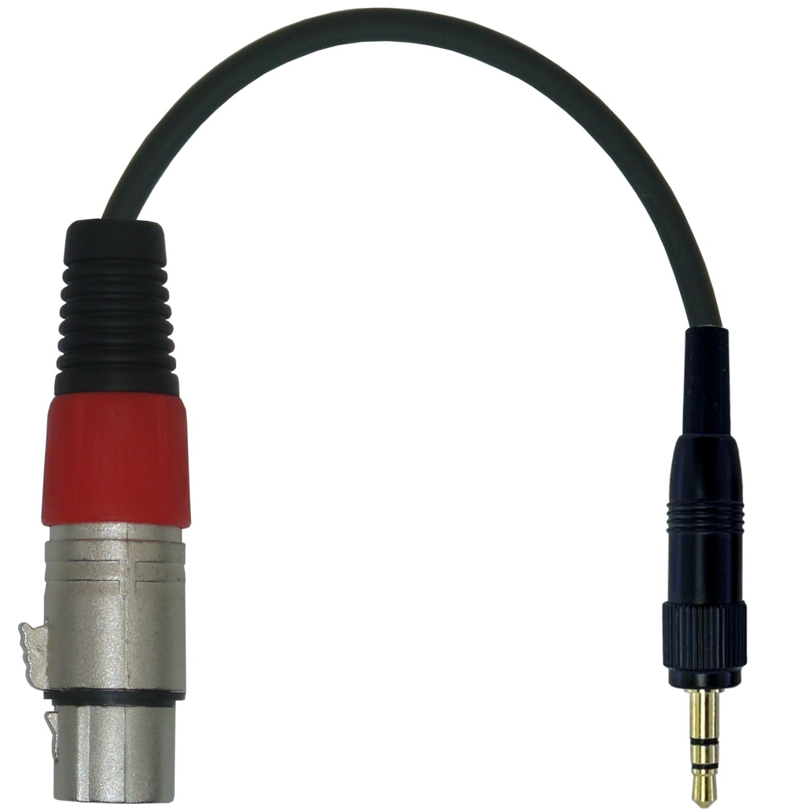3 Pin XLR to 3.5mm Locking Jack Plug Adapter for Sennheiser Receiver Wireless Microphone