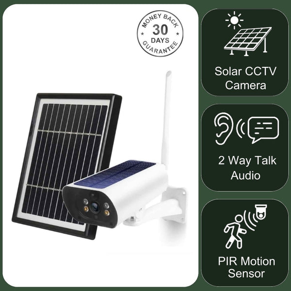 Y9 Wireless 4G Wifi Solar Power Wire Free Video Camera CCTV Security All Year Round