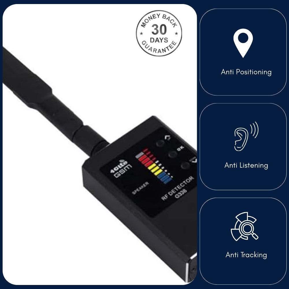 Anti-Spy Bug Detector Pocket Sized Wireless RF Frequency Scanner Sweeper GSM CDMA GPS Tracker Finder