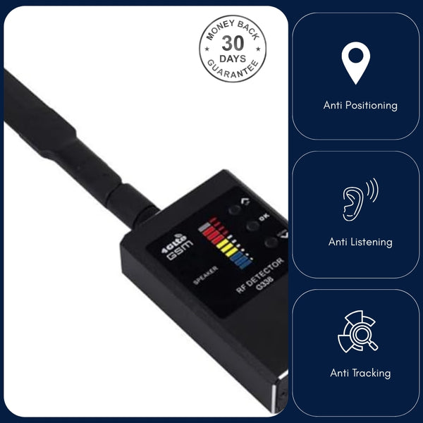 Anti-Spy Bug Detector Pocket Sized Wireless RF Frequency Scanner Sweeper GSM CDMA GPS Tracker Finder