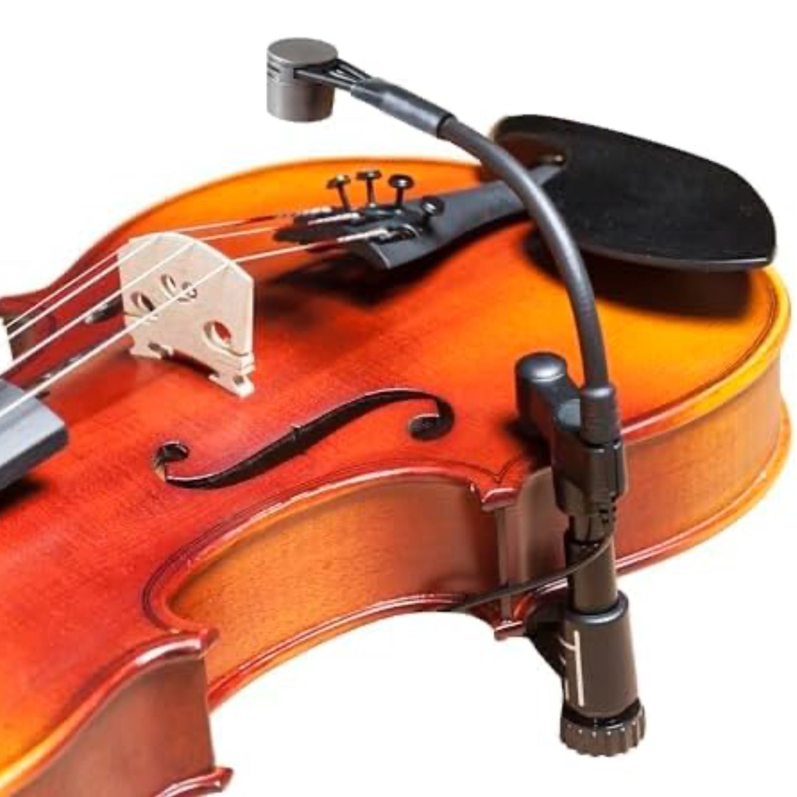 String Instrument Cardioid Microphone with Flexible Gooseneck for use with Belt Pack Transmitters