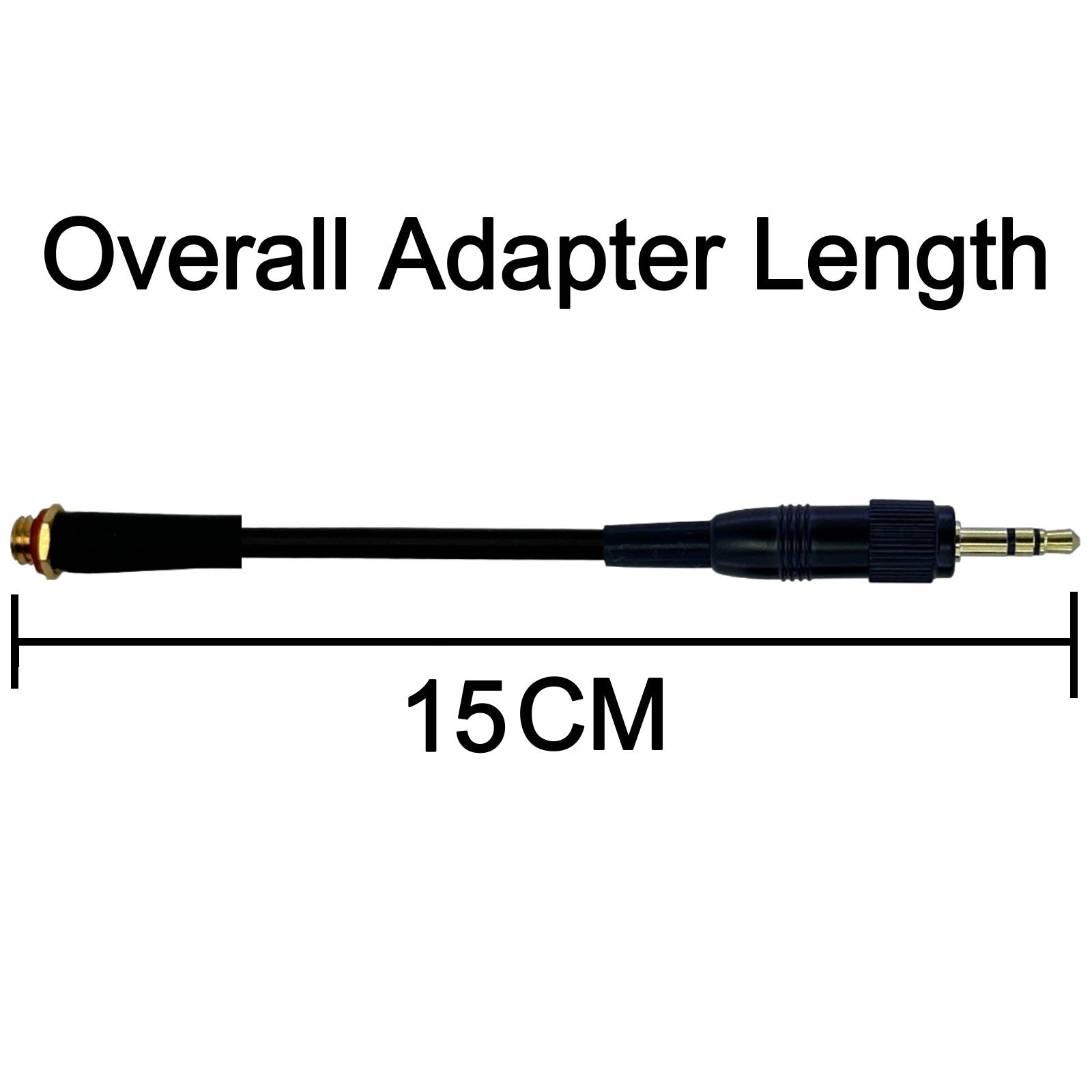 Microphone Adapter Convert Lavalier Ear-hook Headworn Mic to Sennheiser 3.5mm Jack Body Pack Transmitter