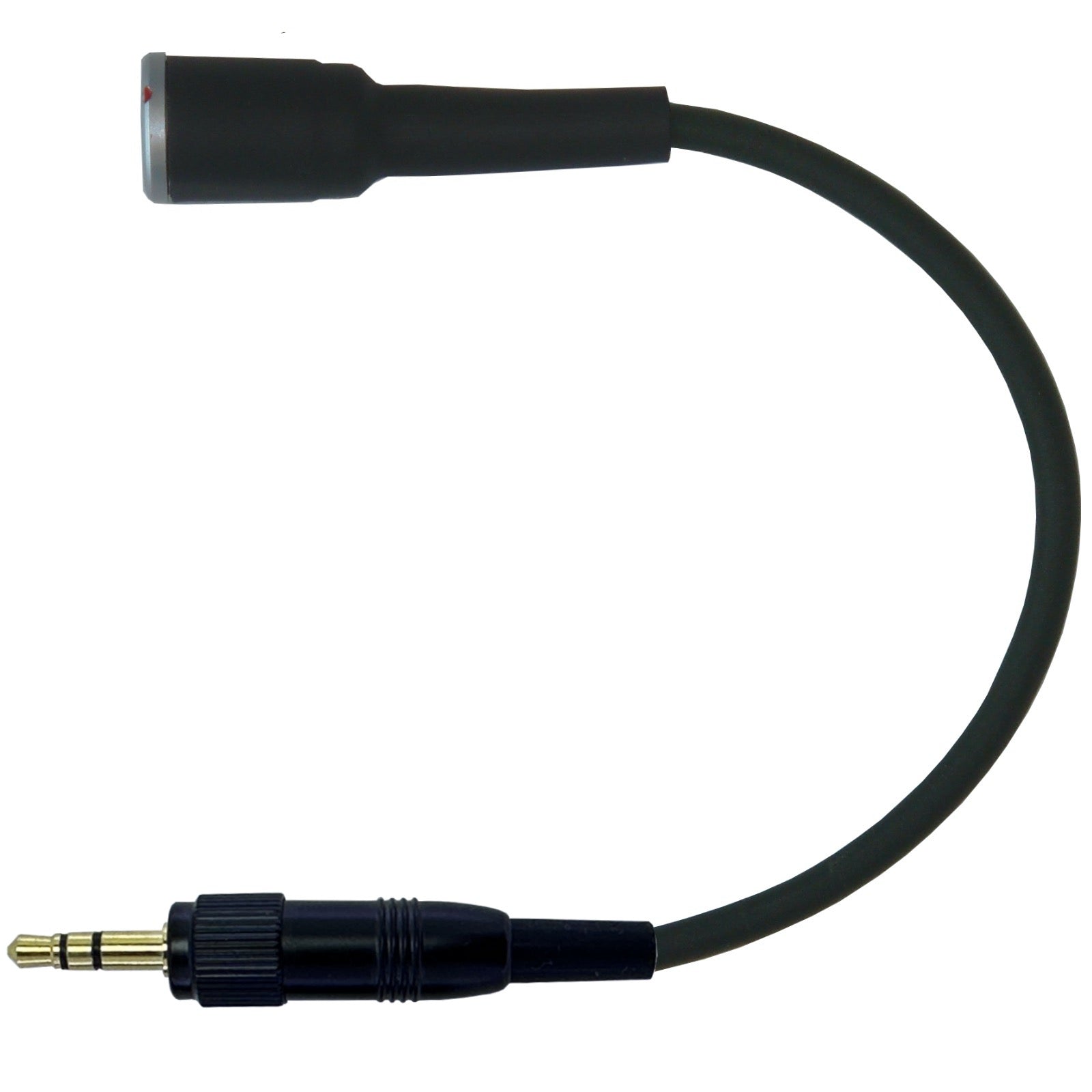 Microphone Adapter Convert Lavalier Ear-hook Headworn Mic to Sennheiser 3.5mm Jack Body Pack Transmitter