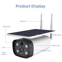 Y8 Solar Powered Wireless PIR Heat Detection Survelliance Camera 4G WiFi Ubox App