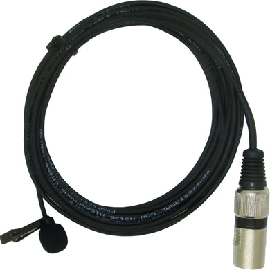 Micronic Phantom Powered XLR Lavaliere Lapel Omnidirectional Microphone 9 Metre Cable