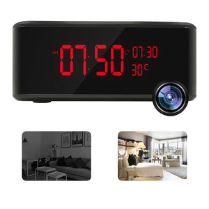 Wireless Spy Clock Camera Recorder Wifi Video App Wireless Phone Charger Bluetooth Speaker