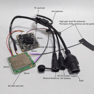 4G Sim Card Pin Hole Board Camera Module Wireless Wifi Video App Recorder DIY Kit