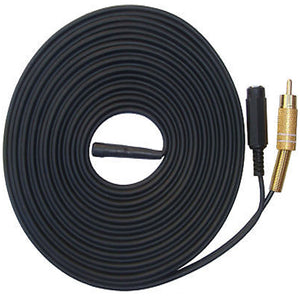 CCTV Microphone 10 Metre Cable Length with RCA Phono Audio Output and 12V DC Input