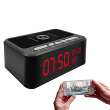 Wireless Spy Clock Camera Recorder Wifi Video App Wireless Phone Charger Bluetooth Speaker