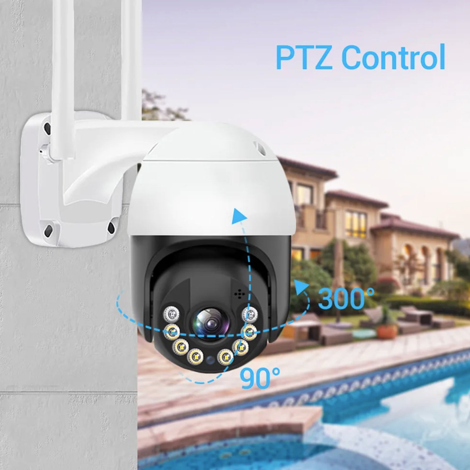 Camera That Tracks 8MP AI Human Track PTZ Camera Ultra HD Day And Night Vision H.265 Vide ...