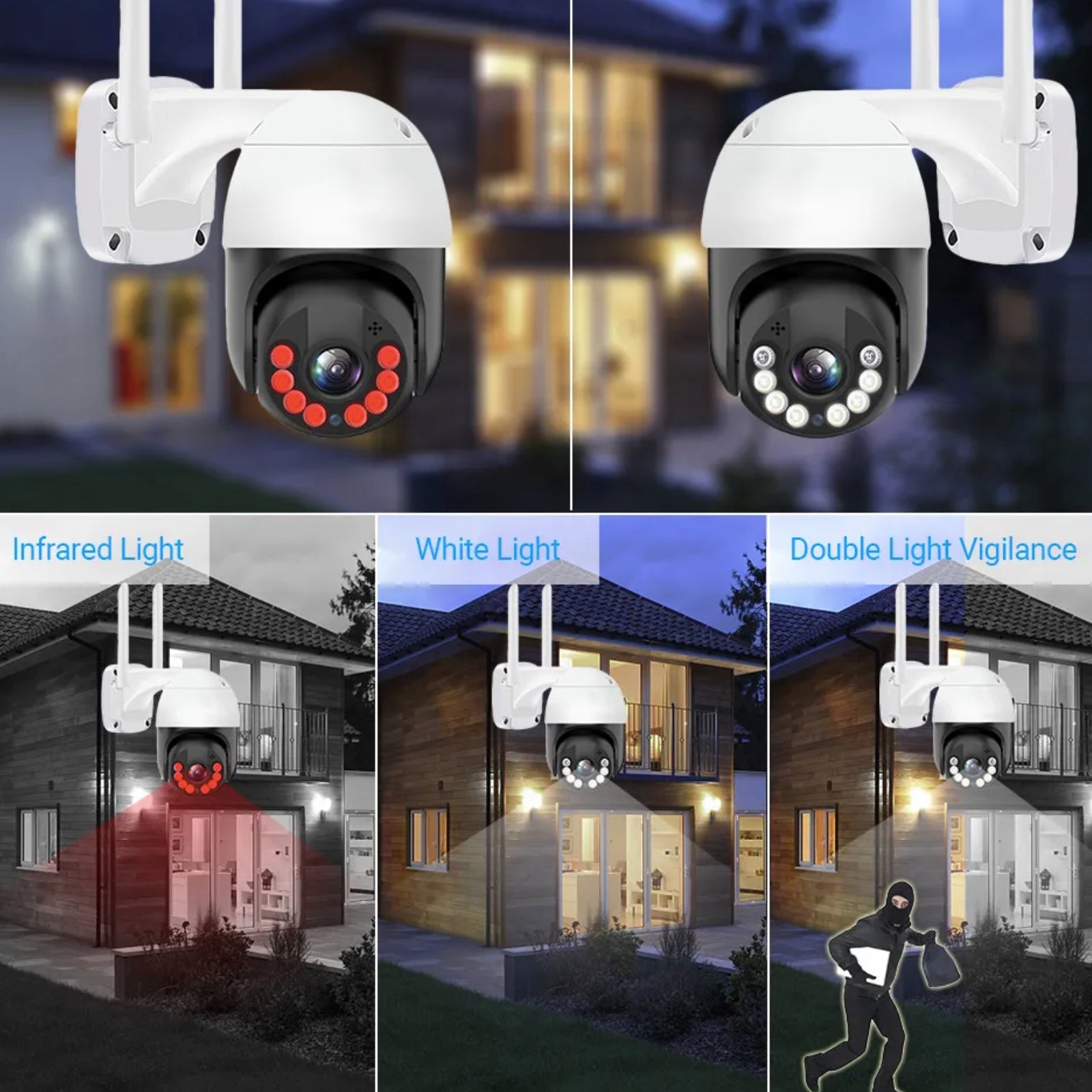 Camera That Tracks 8MP AI Human Track PTZ Camera Ultra HD Day And Night Vision H.265 Vide ...
