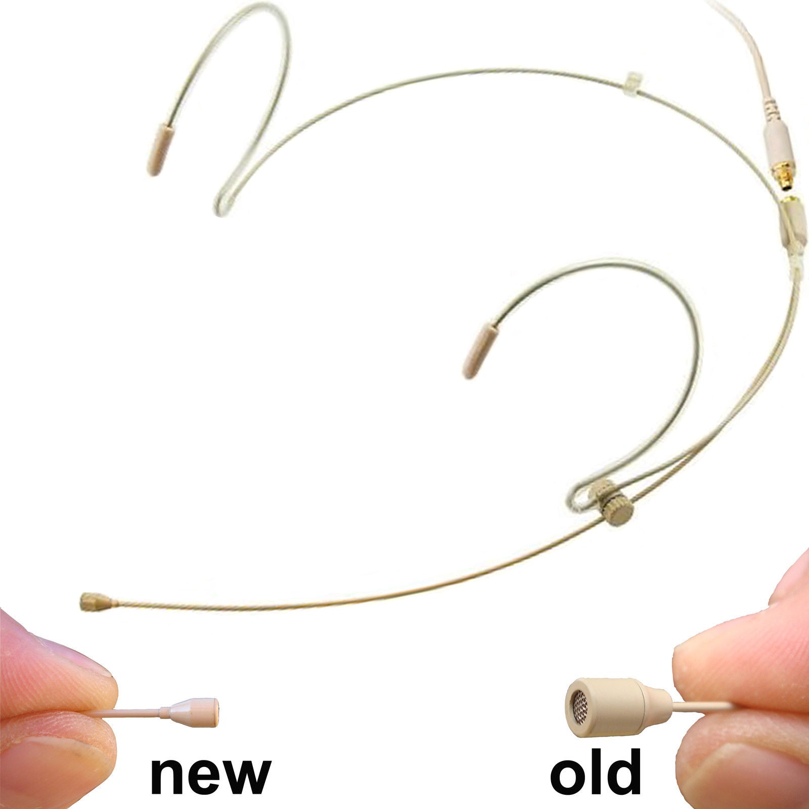 Mic Ear Rig Sennheiser Lemo 3 Pin Double Ear Hook Head Worn Microphone for Body Pa ...