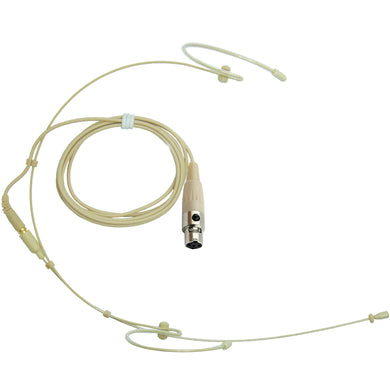 Double Ear Hook Microphone for JTS Body Pack Transmitter 4 Pin Mini XLR TA4F