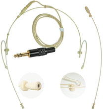 Double Ear Hook Microphone for Line 6 Body Pack Transmitter 4 Pin Mini XLR & 6.35mm Jack