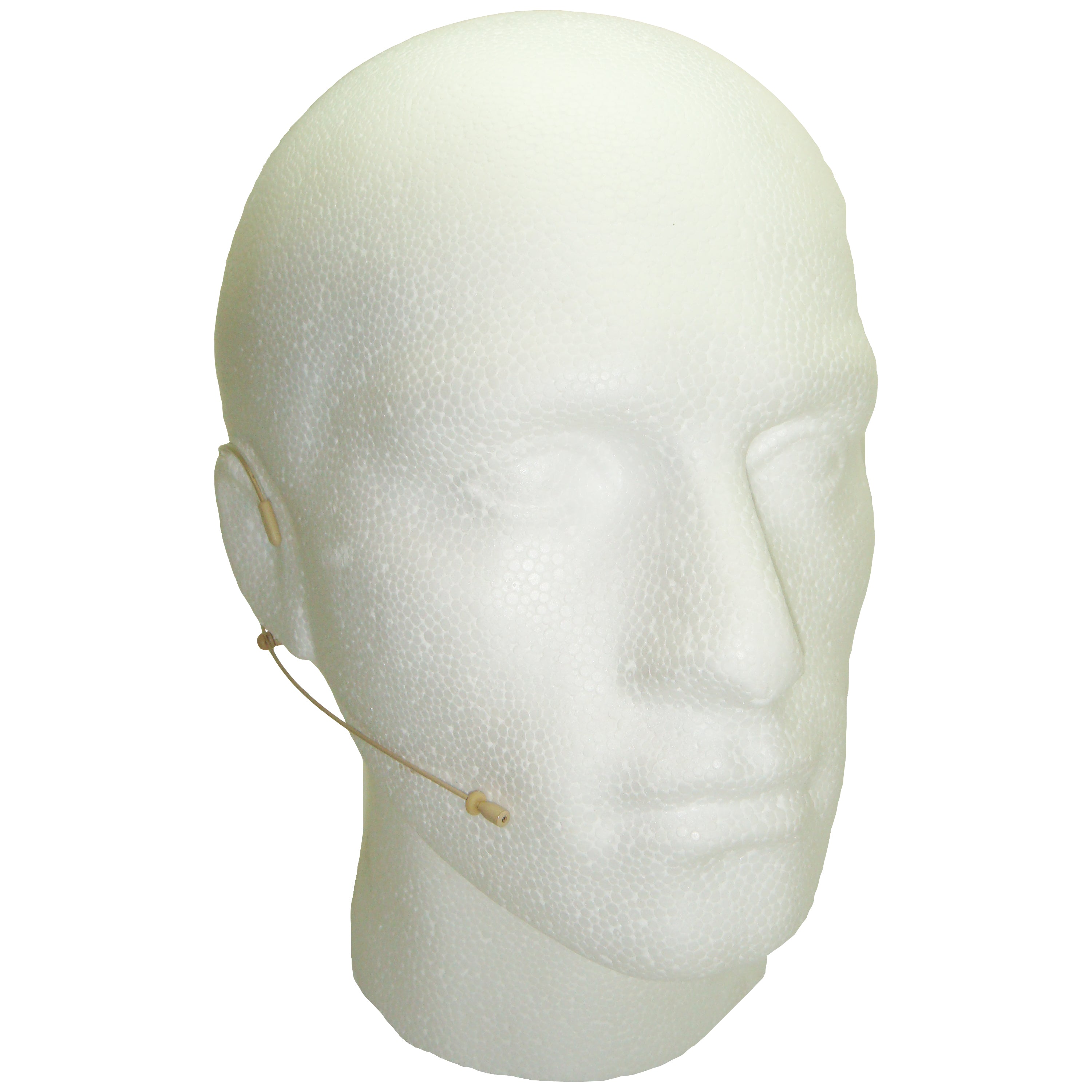 Beige Double Ear Hook Headset Microphone for Mipro Beyer Body Pack Transmitter 4 Pin Mini XLR
