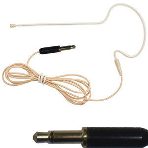 Single Ear Hook Microphone for All Brands Wireless Body Pack Transmitters