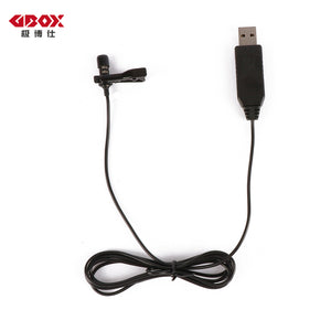 USB 2.0 (Type A) Lavalier Clip On Omni & Uni-Directional Microphone For PC, Laptop, MacBook