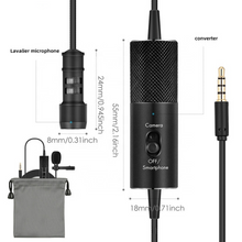 Mini Lavalier Microphone For Smartphone Laptop & DSLR Camera 3.5mm TRRS TRS Jack