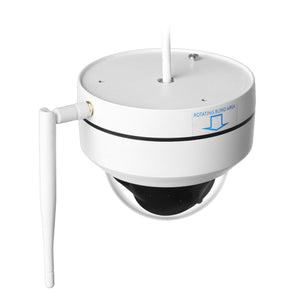 Indoor/Outdoor Wifi Dome Security Camera 5MP 2K HD 5x Optical Zoom Night Vision CamHi App