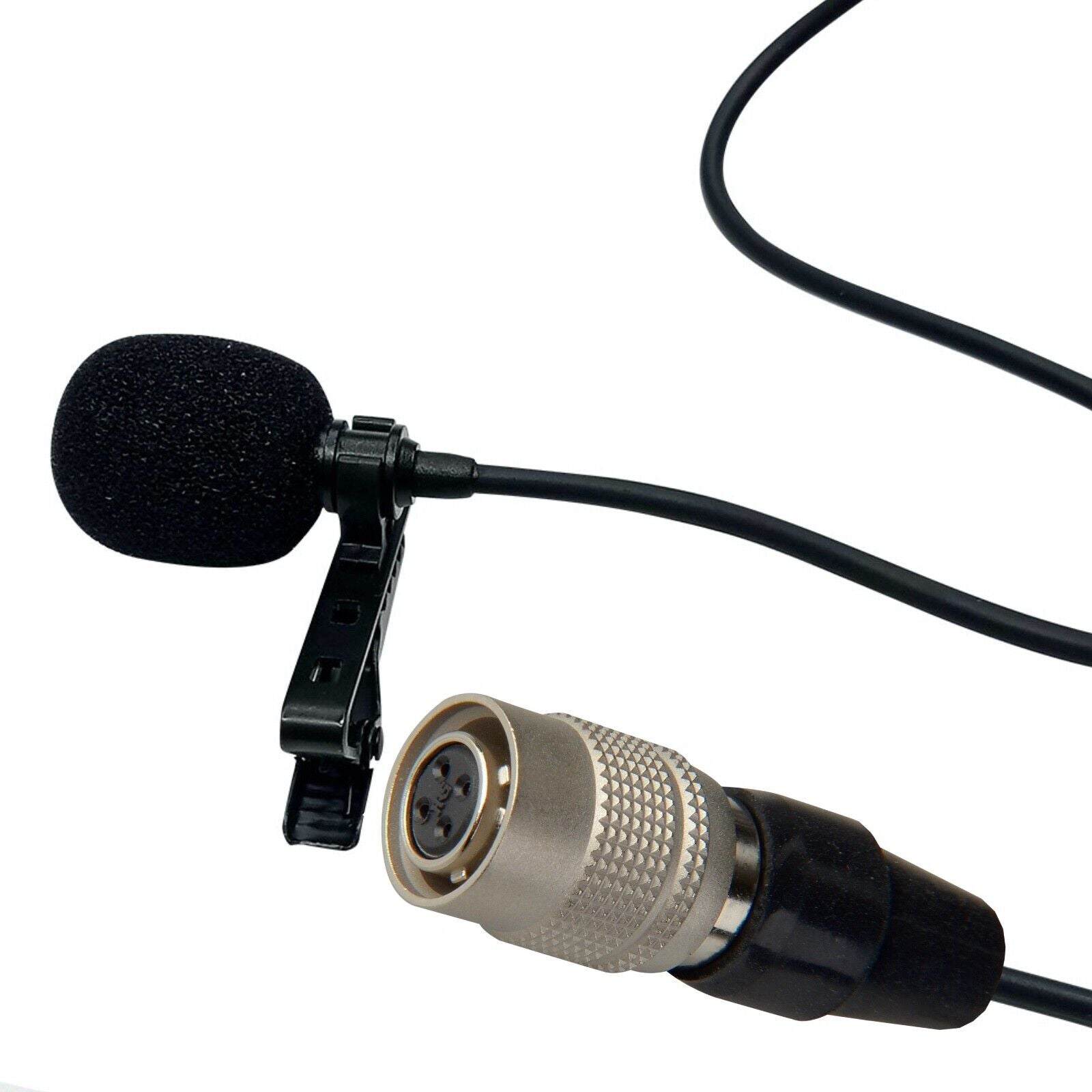 Lavaliere Microphone for Audio Technica ATW Wireless Body-pack Transmitter 4 Pin Hirose (CW)
