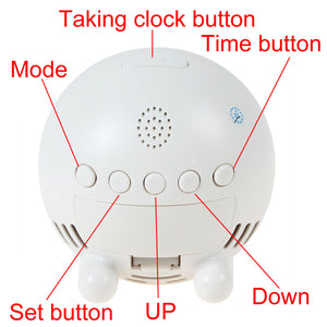 Wireless Wi-Fi HD 1080p Video Camera Alarm Clock for iPhone Android App