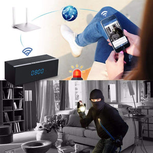 Covert Hidden Wireless Wi-Fi 1080p Full HD Spy Camera Video Recorder in Bluetooth Speaker Clock