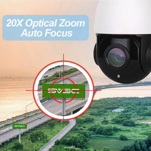 Wireless 4G Solar Powered PTZ Dome 5MP CCTV Camera 20x Optical Zoom 100m Night Vision