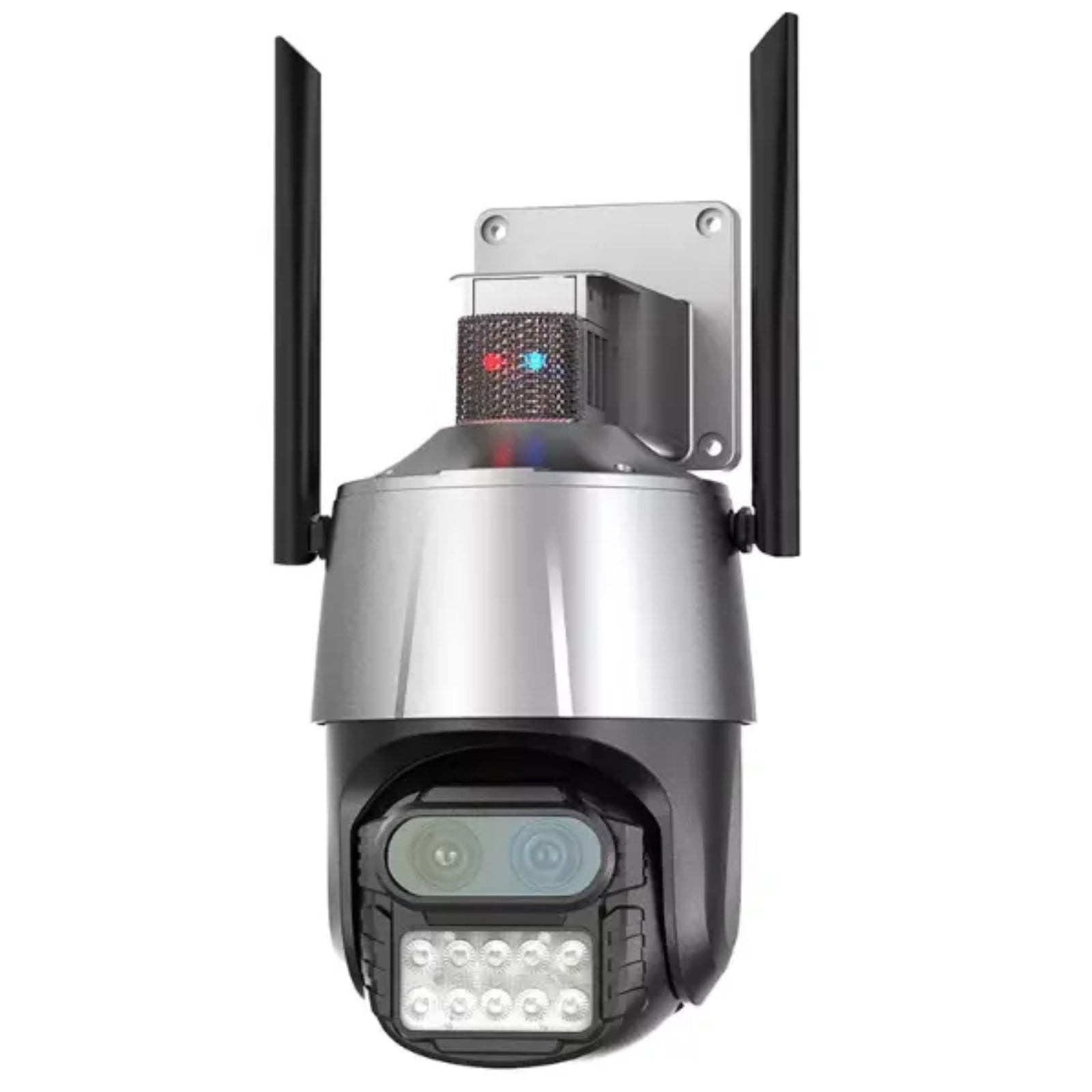 8MP CCTV Camera Wireless Wi-Fi 8x Optical Zoom Dual Lens PTZ Human Tracking Alarm Light
