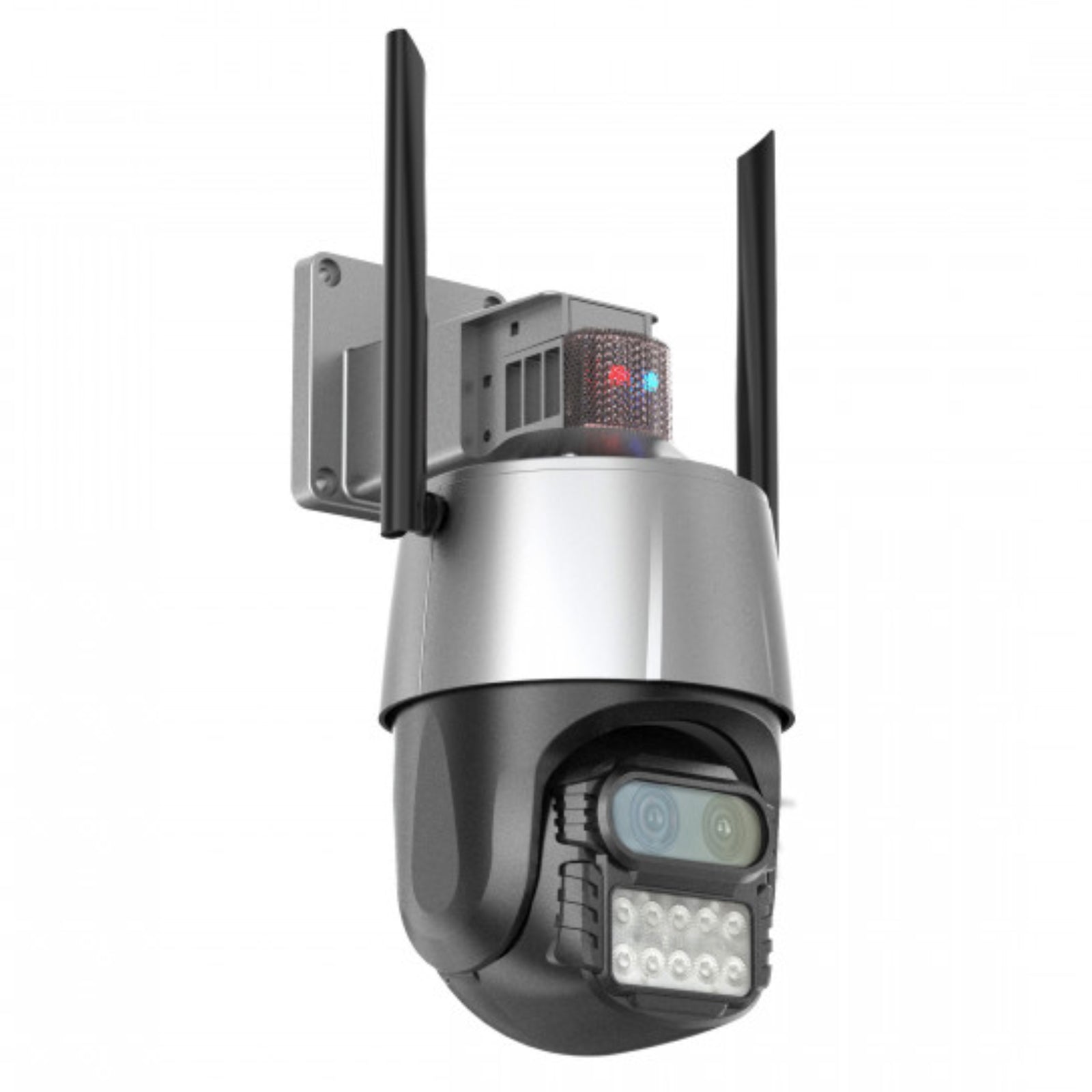 8MP CCTV Camera Wireless Wi-Fi 8x Optical Zoom Dual Lens PTZ Human Tracking Alarm Light