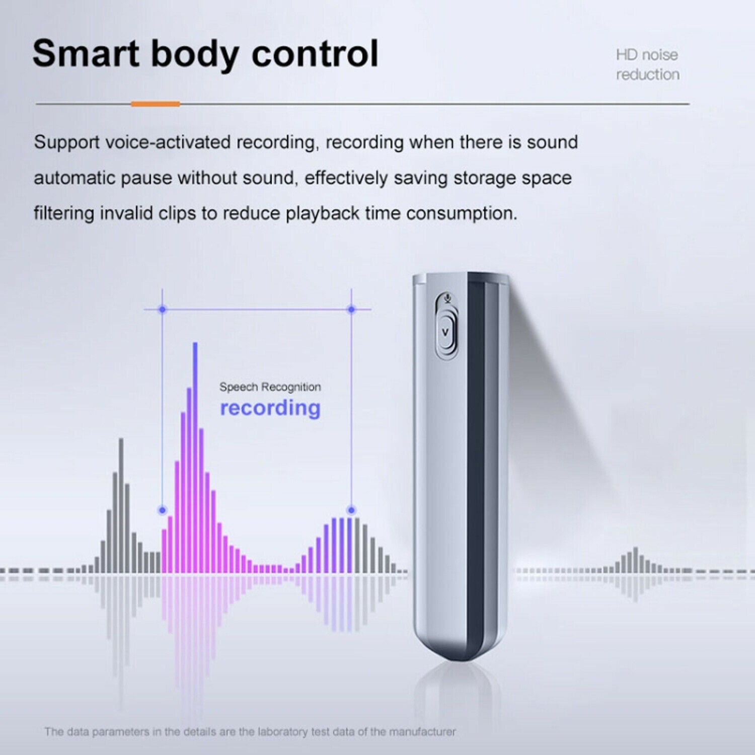 Q72 Sound Activated Recorder Long Battery Life (500 Hours) Magnetic Mount High Quality 1536kbps Bit Rate