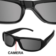 Full HD 1080p Hidden Spy Camera DVR Sunglasses in Black, Video Recorder Glasses