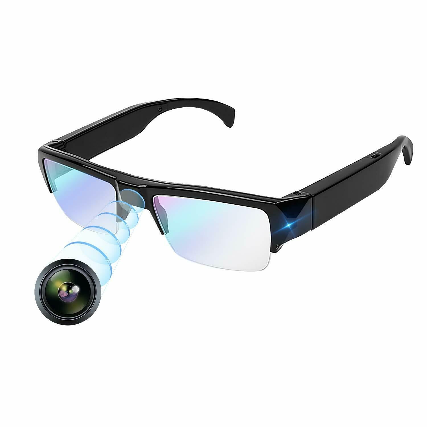 5MP Video Camera Glasses 1080p FHD Video Recorder with Sound & Take Photos