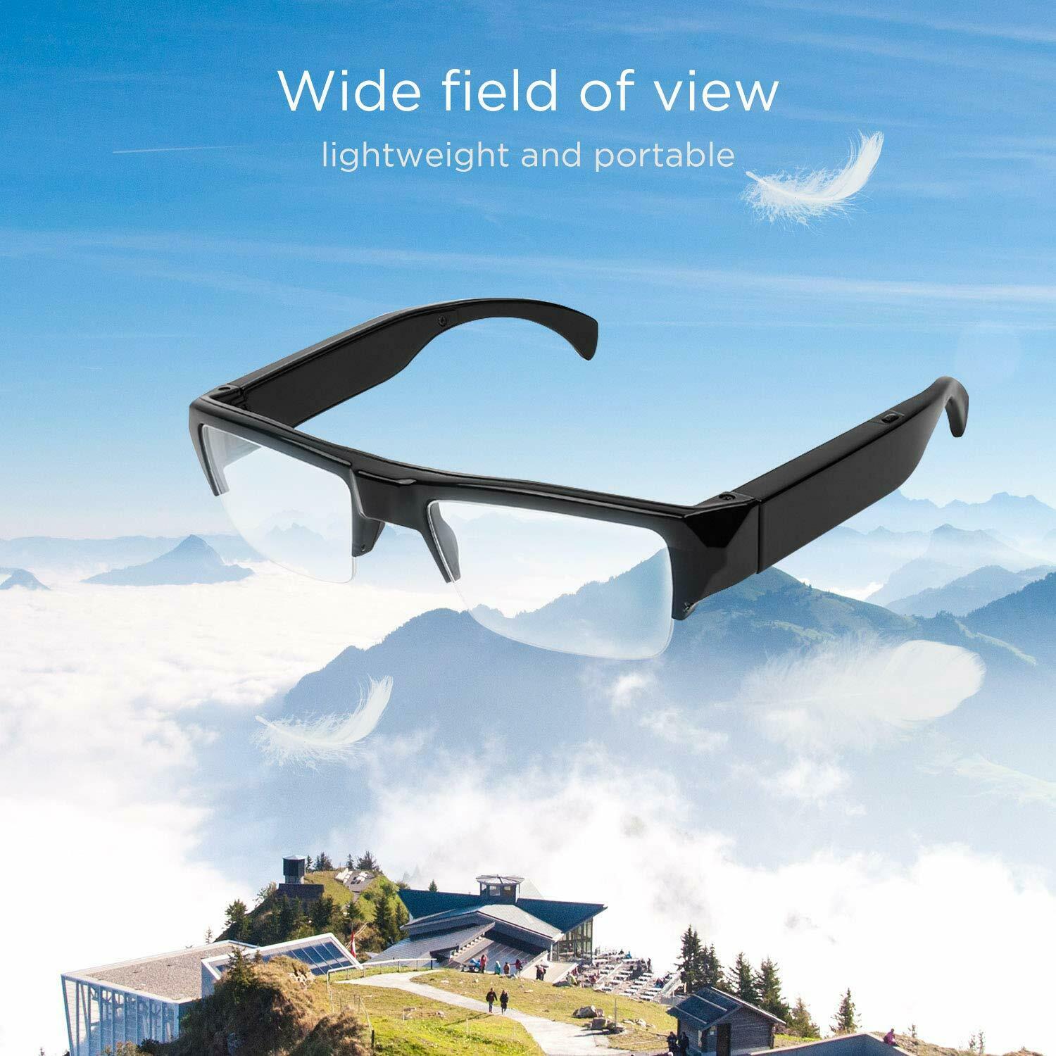 5MP Video Camera Glasses 1080p FHD Video Recorder with Sound & Take Photos